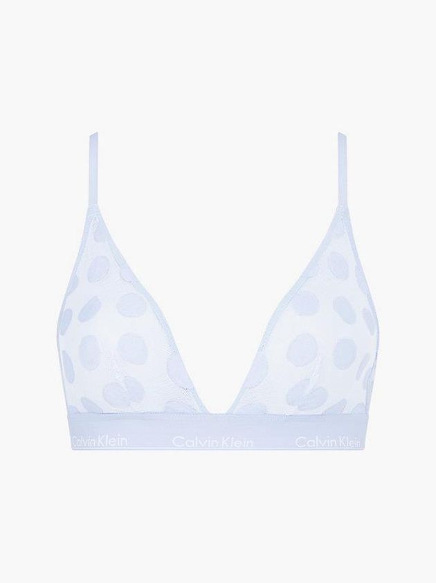 Calvin Klein USA Triangle - Modern Cotton Womens Bra Blue 6543912-OL